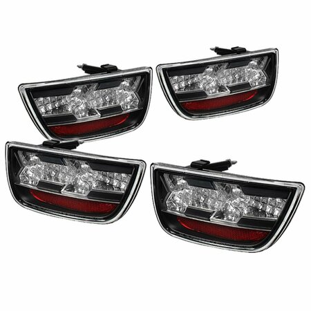 SPYDER LED Tail Lights for 2010-2013 Chevy Camaro - Black 5032188